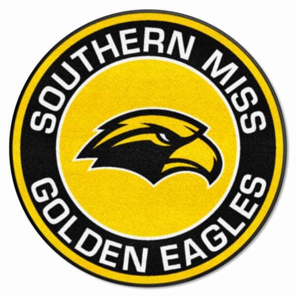 Southern Miss Golden Eagles Roundel Rug 27in. Diameter 1 scaled