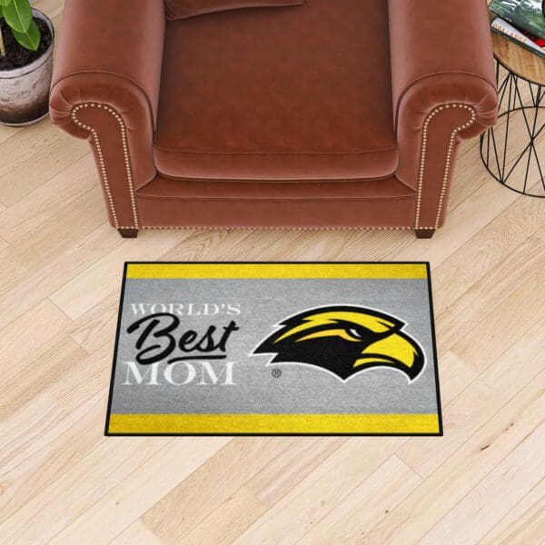 Southern Miss Golden Eagles World's Best Mom Starter Mat Accent Rug - 19in. x 30in.