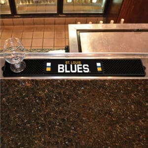 St. Louis Blues Bar Drink Mat - 3.25in. x 24in.-14068