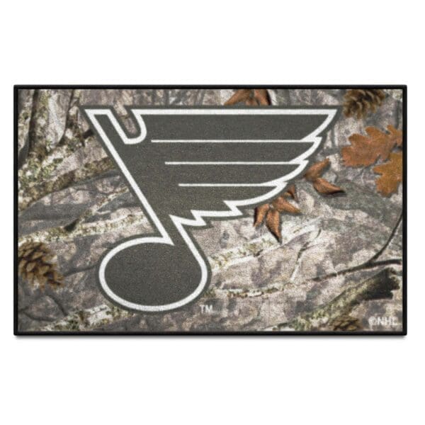St. Louis Blues Camo Starter Mat Accent Rug 19in. x 30in. 34509 1 scaled