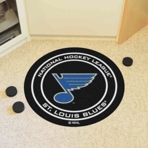 St. Louis Blues Hockey Puck Rug - 27in. Diameter-10594