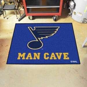 St. Louis Blues Man Cave All-Star Rug - 34 in. x 42.5 in.-14485