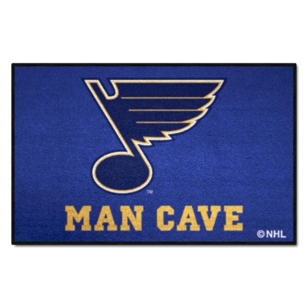 St. Louis Blues Man Cave Starter Mat Accent Rug 19in. x 30in. 14486 1 scaled