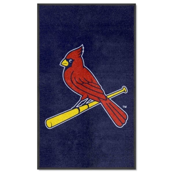 St. Louis Cardinals 3X5 High Traffic Mat with Durable Rubber Backing Portrait Orientation 1 scaled