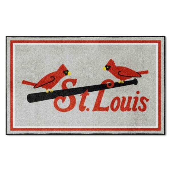 St. Louis Cardinals 4ft. x 6ft. Plush Area Rug 1 scaled