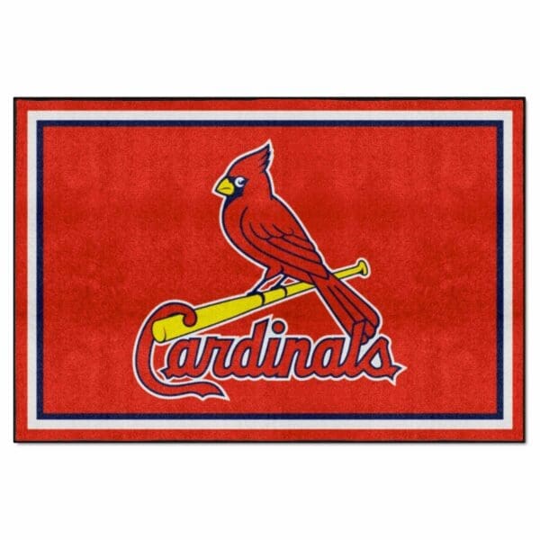 St. Louis Cardinals 5ft. x 8 ft. Plush Area Rug 1 2 scaled