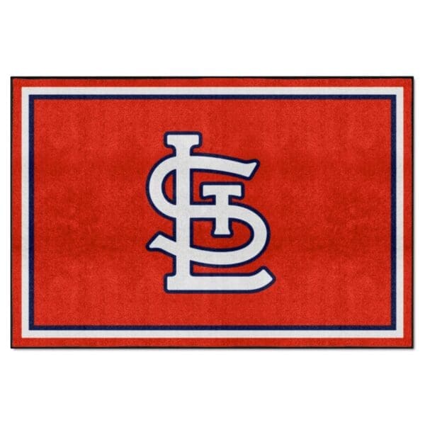 St. Louis Cardinals 5ft. x 8 ft. Plush Area Rug 1 scaled