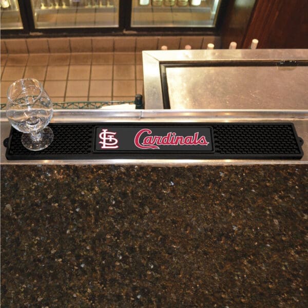 St. Louis Cardinals Bar Drink Mat - 3.25in. x 24in.