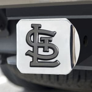 St. Louis Cardinals Chrome Metal Hitch Cover with Chrome Metal 3D Emblem