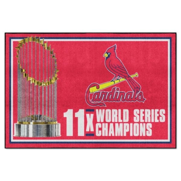 St. Louis Cardinals Dynasty 5ft. x 8 ft. Plush Area Rug 1 scaled