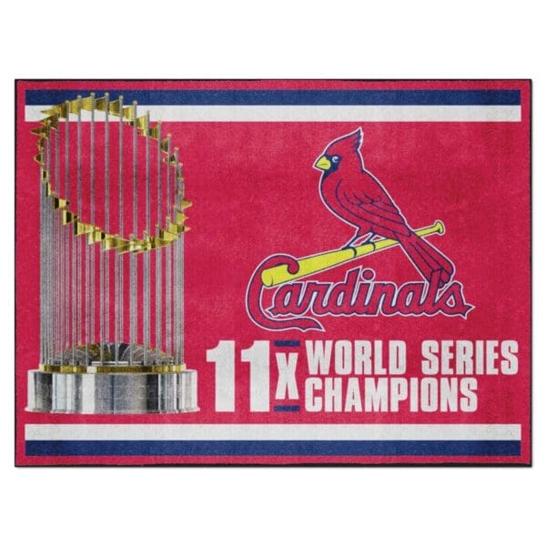 St. Louis Cardinals Dynasty 8ft. x 10 ft. Plush Area Rug 1 scaled