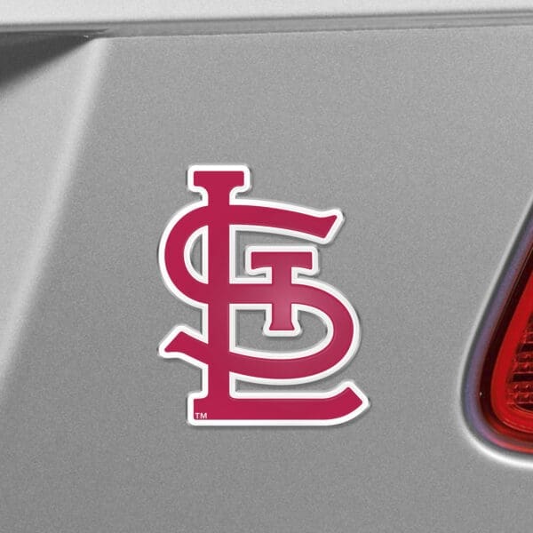 St. Louis Cardinals Heavy Duty Aluminum Embossed Color Emblem