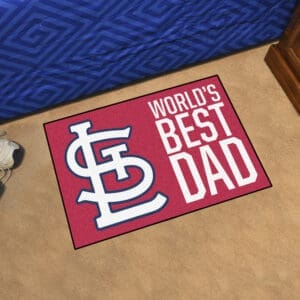 St. Louis Cardinals Starter Mat Accent Rug - 19in. x 30in. World's Best Dad Starter Mat