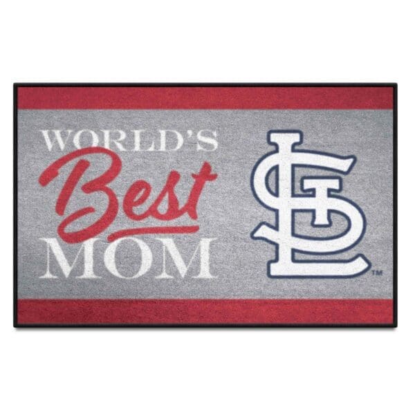 St. Louis Cardinals Worlds Best Mom Starter Mat Accent Rug 19in. x 30in 1 scaled