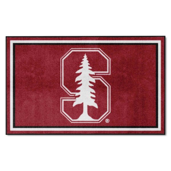 Stanford Cardinal 4ft. x 6ft. Plush Area Rug 1 scaled