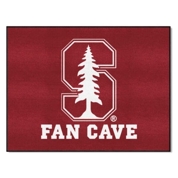 Stanford Cardinal Man Cave All Star Rug 34 in. x 42.5 in 1 scaled