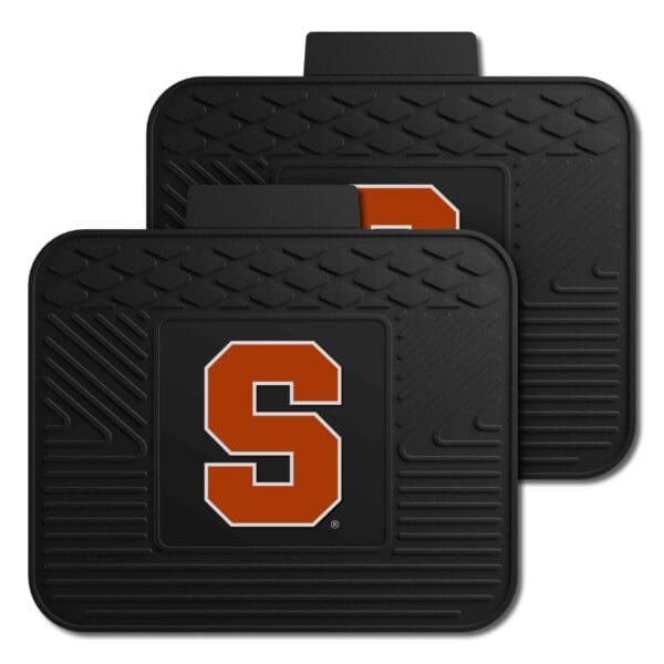 Syracuse Orange Back Seat Car Utility Mats 2 Piece Set 1 scaled