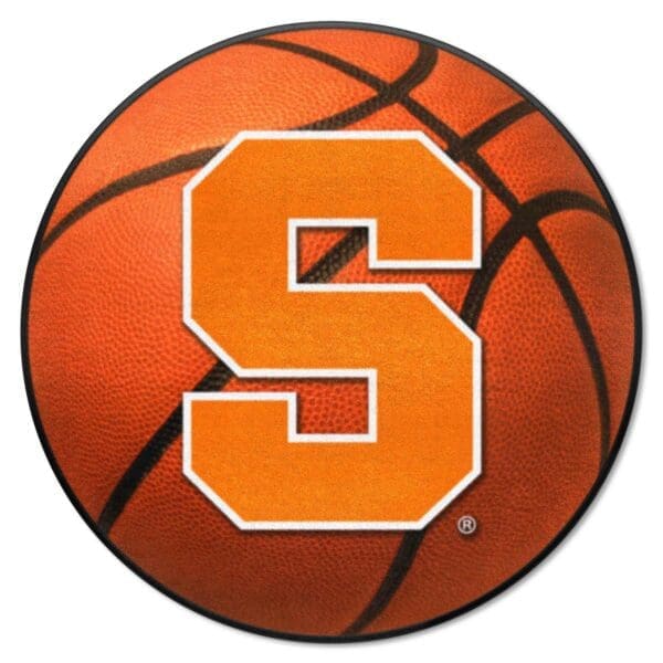 Syracuse Orange Basketball Rug 27in. Diameter 1 scaled