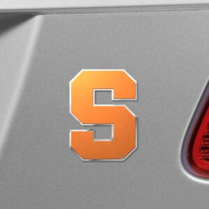 Syracuse Orange Heavy Duty Aluminum Embossed Color Emblem