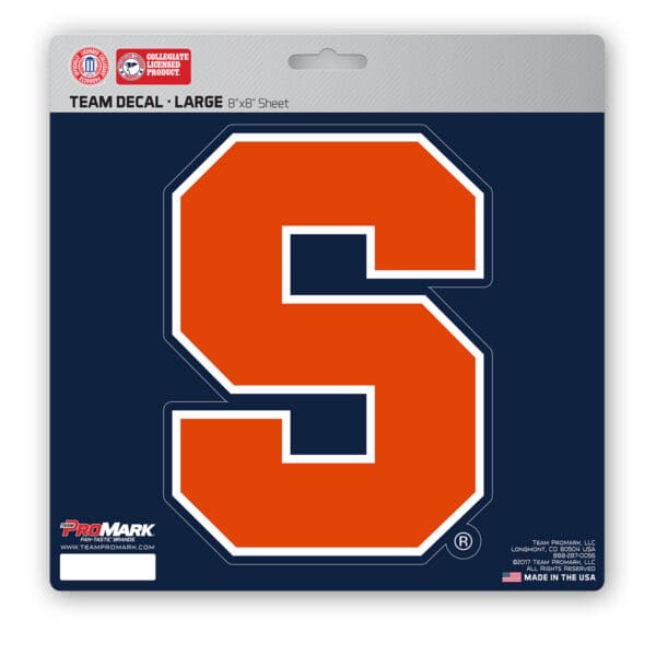 Syracuse Orange Large Decal Sticker 1