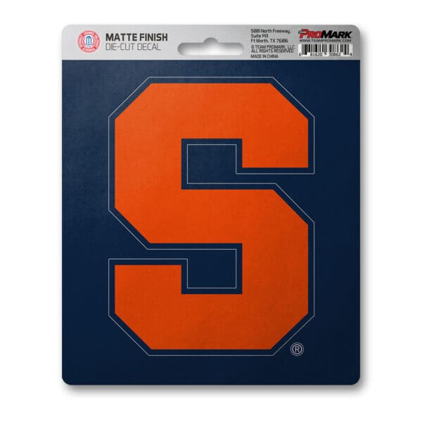 Syracuse Orange Matte Decal Sticker 1