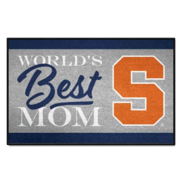 Syracuse Orange Worlds Best Mom Starter Mat Accent Rug 19in. x 30in 1 scaled