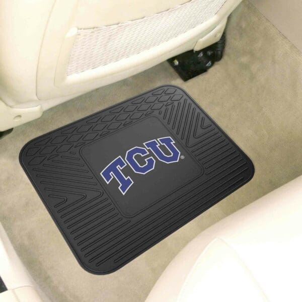 TCU Horned Frogs Back Seat Car Utility Mat - 14in. x 17in.