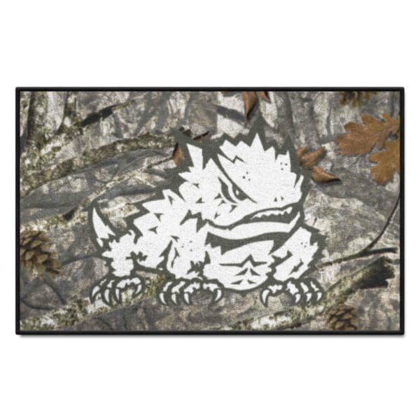 TCU Horned Frogs Camo Starter Mat Accent Rug 19in. x 30in 1 scaled