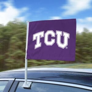 TCU Horned Frogs Car Flag Large 1pc 11" x 14"
