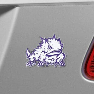 TCU Horned Frogs Heavy Duty Aluminum Embossed Color Emblem