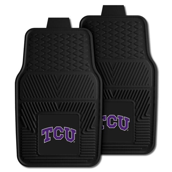 TCU Horned Frogs Heavy Duty Car Mat Set 2 Pieces 1 scaled