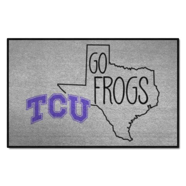 TCU Horned Frogs Southern Style Starter Mat Accent Rug 19in. x 30in 1 scaled