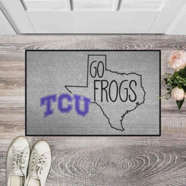 TCU Horned Frogs Southern Style Starter Mat Accent Rug - 19in. x 30in.