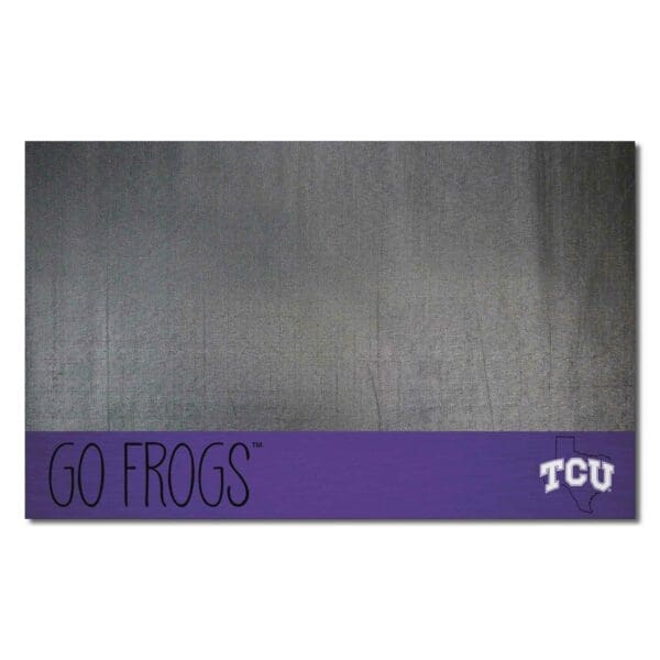 TCU Horned Frogs Southern Style Vinyl Grill Mat 26in. x 42in 1 scaled