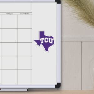 TCU Horned Frogs Team State Shape Decal Sticker