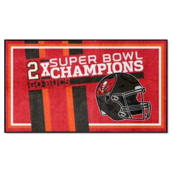 Tampa Bay Buccaneers Dynasty 3ft. x 5ft. Plush Area Rug 1 scaled