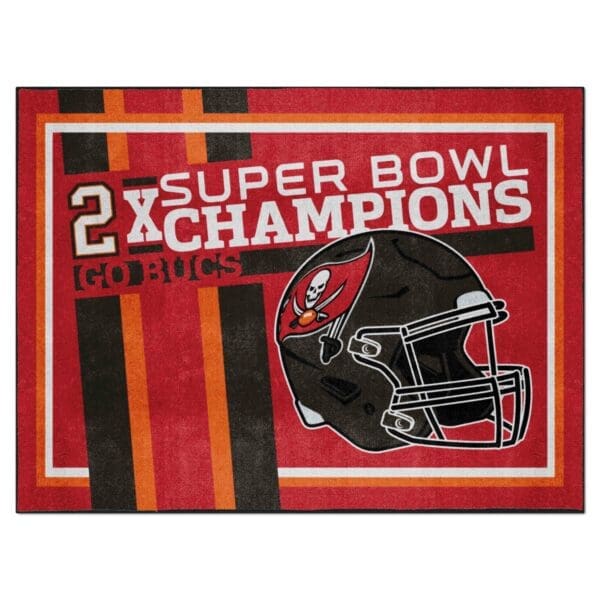 Tampa Bay Buccaneers Dynasty 8ft. x 10ft. Plush Area Rug 1 scaled