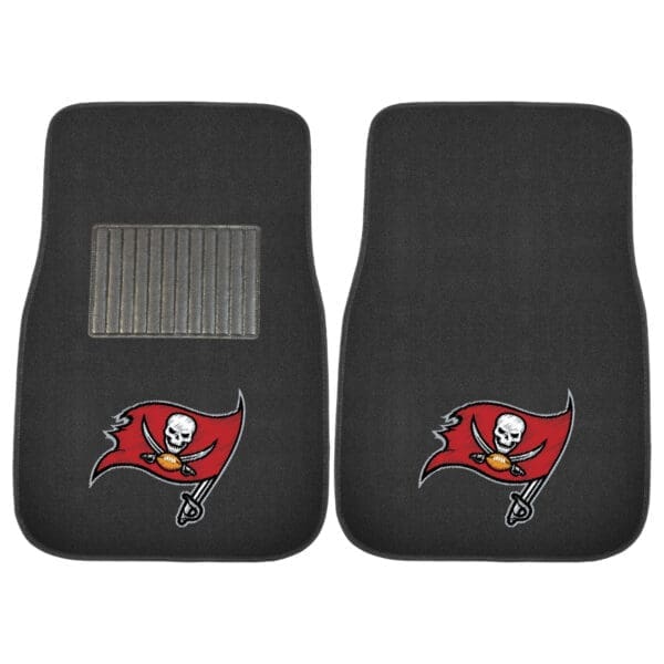 Tampa Bay Buccaneers Embroidered Car Mat Set 2 Pieces 1