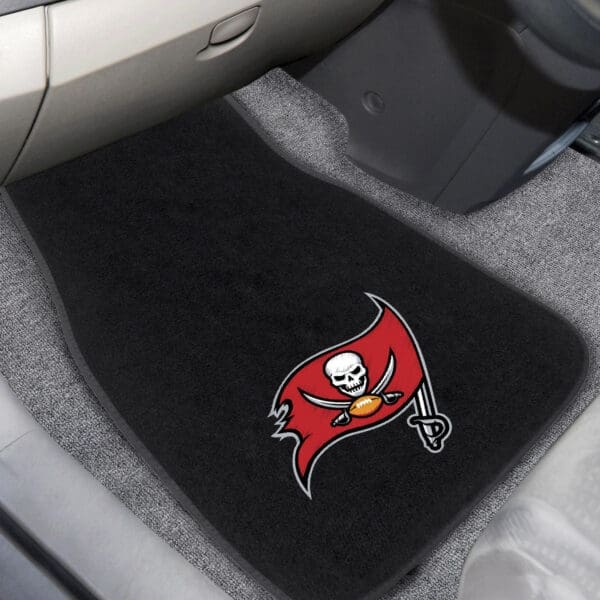 Tampa Bay Buccaneers Embroidered Car Mat Set - 2 Pieces