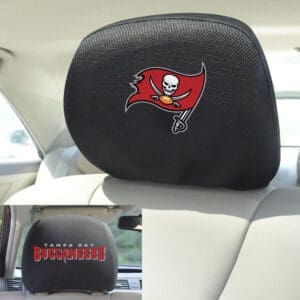 Tampa Bay Buccaneers Embroidered Head Rest Cover Set - 2 Pieces