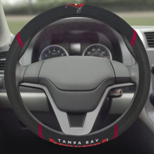 Tampa Bay Buccaneers Embroidered Steering Wheel Cover