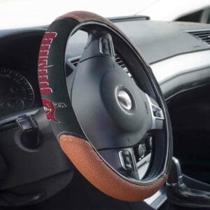 Tampa Bay Buccaneers Football Grip Steering Wheel Cover 15" Diameter