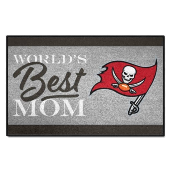 Tampa Bay Buccaneers Worlds Best Mom Starter Mat Accent Rug 19in. x 30in 1 scaled