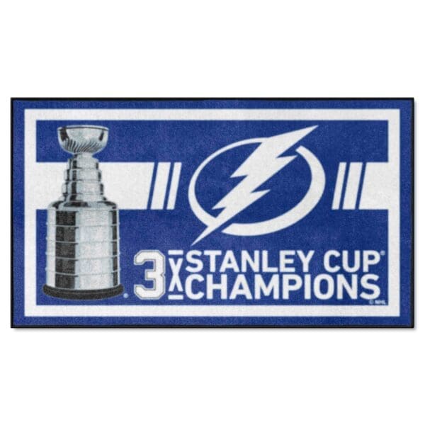 Tampa Bay Lightning Dynasty 3ft. x 5ft. Plush Area Rug 34346 1 scaled