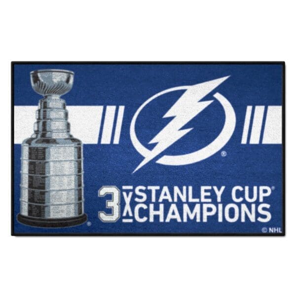 Tampa Bay Lightning Dynasty Starter Mat Accent Rug 19in. x 30in. 34298 1 scaled
