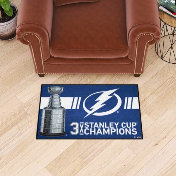 Tampa Bay Lightning Dynasty Starter Mat Accent Rug - 19in. x 30in.-34298