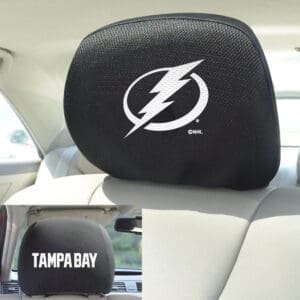 Tampa Bay Lightning Embroidered Head Rest Cover Set - 2 Pieces-25118