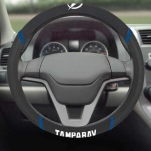 Tampa Bay Lightning Embroidered Steering Wheel Cover-25117