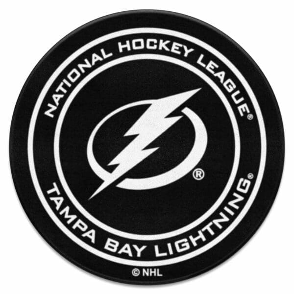Tampa Bay Lightning Hockey Puck Rug 27in. Diameter 10550 1 scaled