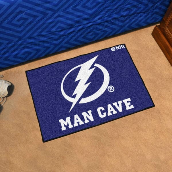 Tampa Bay Lightning Man Cave Starter Mat Accent Rug - 19in. x 30in.-14490